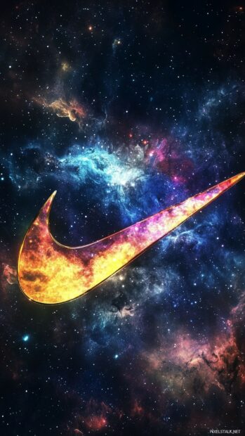 A sleek Nike Galaxy Wallpaper.