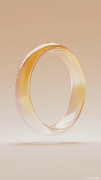 A smooth 3D ring floating in a calm, neutral space, with subtle gradients and reflections creating a modern, cool, and minimalist aesthetic.