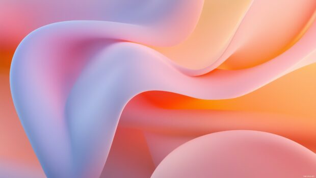 A smooth, flowing 3D ribbon that curves across the screen in a minimalist style, with soft gradients and subtle lighting.