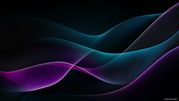 Abstract dark smoke patterns twisting and intertwining against a black background, illuminated by faint purple and teal highlights.