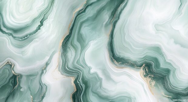 Abstract green wallpaper HD with a soft, abstract marble texture, adding an elegant touch without overwhelming the design.