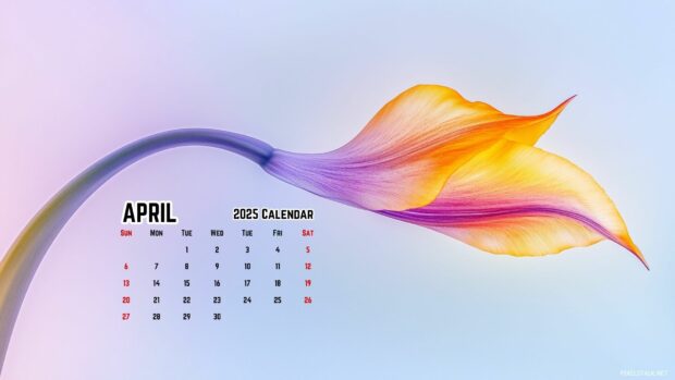 April 2025 Calendar Background 1.