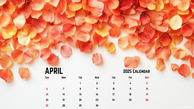 April 2025 Calendar Background 3.