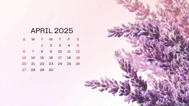 April 2025 Calendar Background 4.