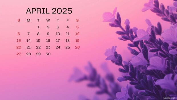 April 2025 Calendar Background 5.