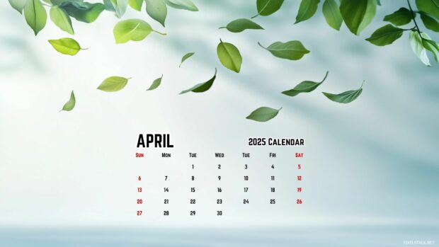 April 2025 Calendar Background for PC and Laptop 4.