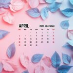 April 2025 Calendar Desktop Wallpaper Free download 1.