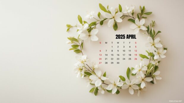 April 2025 Calendar Wallpaper HD for PC 5.