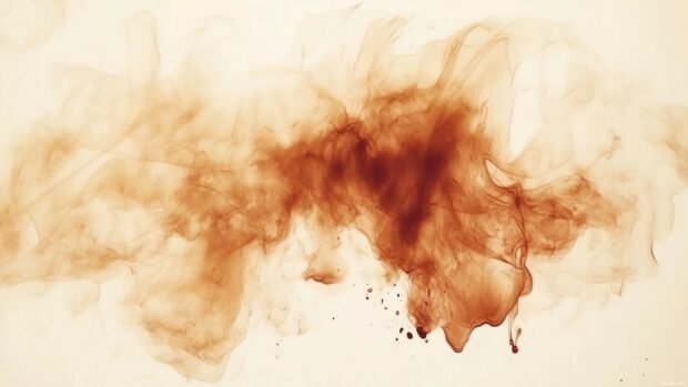 Artistic splashes of watercolor in warm tones, Amazing Laptop Wallpaper.