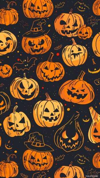 Background HD Halloween iPhone Fall wallpaper.