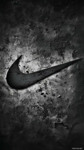 Black Nike Wallpaper free download for iPhone.