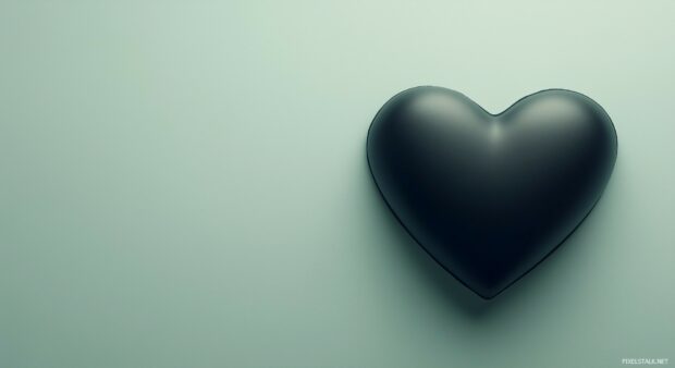 Black heart wallpaper.