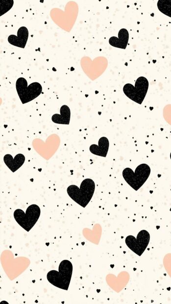 Black hearts wallpaper free download.