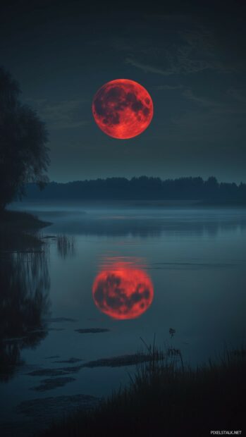 Blood Moon iPhone Wallpaper.