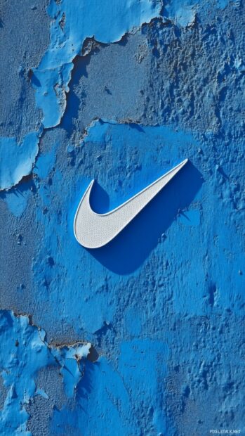 Blue Nike Logo wallpaper.