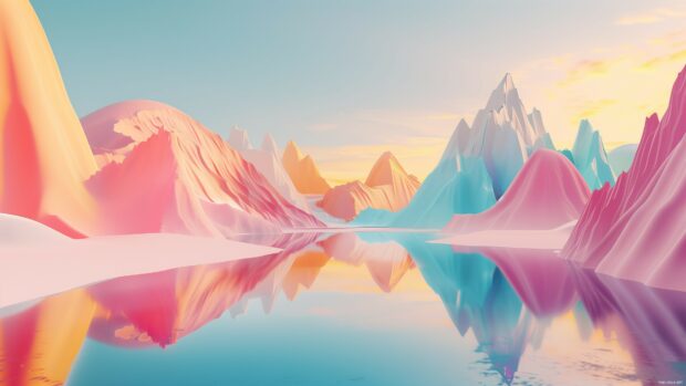 Cool 3D abstract landscape.