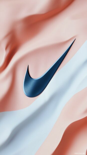 Cool Nike logo HD wallpaper displayed on a smooth pastel background.