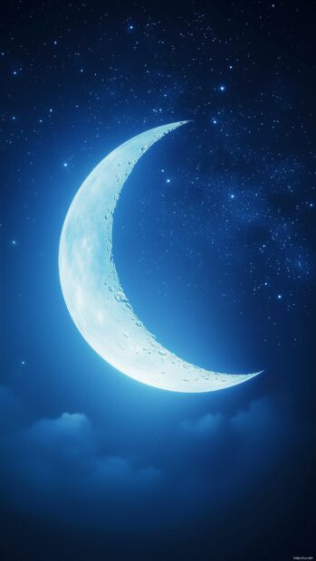 Crescent Moon Wallpaper iPhone.