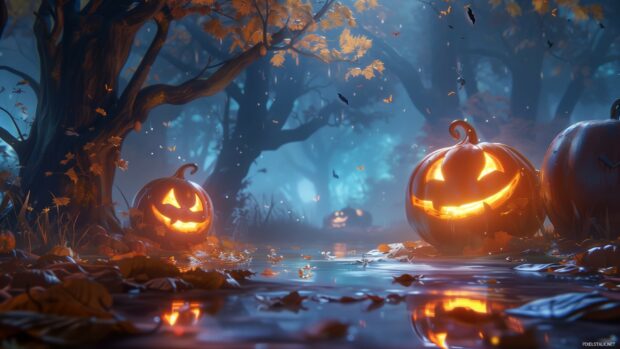 Cute Halloween Wallpaper HD for desktop.