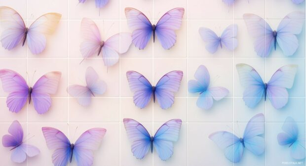 Cute butterflies HD wallpaper for computer.