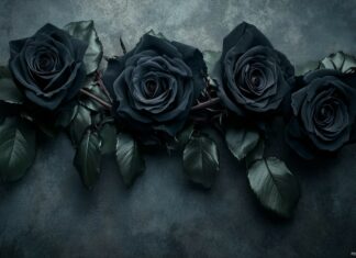 Dark roses desktop background.