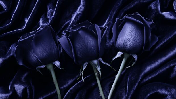 Dark roses desktop wallpaper.