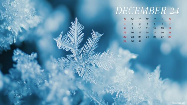 December 2024 Calendar Desktop Background for PC.