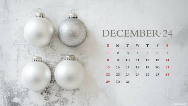 December 2024 Calendar Desktop Background free download.