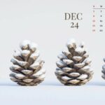 December Calendar Wallpaper HD 2024.