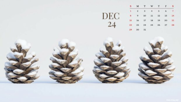 December Calendar Wallpaper HD 2024.