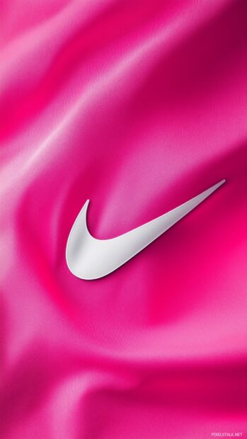 Deep pink Nike iPhone background.