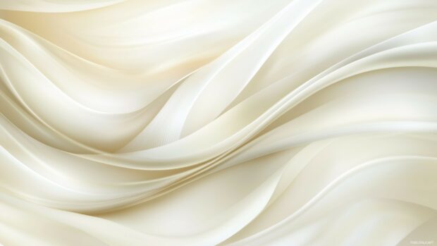 Elegant lines of flowing silk in white and cream tones against a soft gradient background.