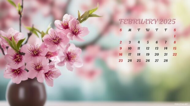 February 2025 Calendar Desktop Backgrounds High Quality.