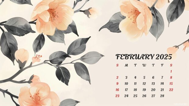 February 2025 Calendar Desktop Backgrounds High Resolution.