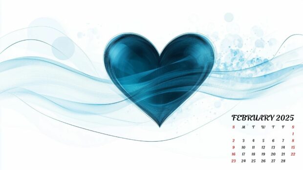 February 2025 Calendar Wallpaper HD for Desktop.