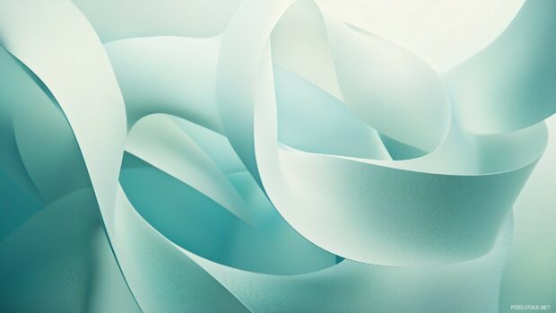 Flowing 3D ribbons movement background.