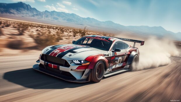 Ford Mustang Drift car wallpaper HD.