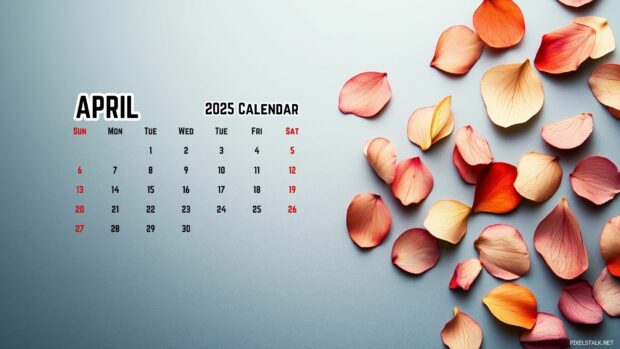 Free Download April 2025 Calendar Desktop Background 3.