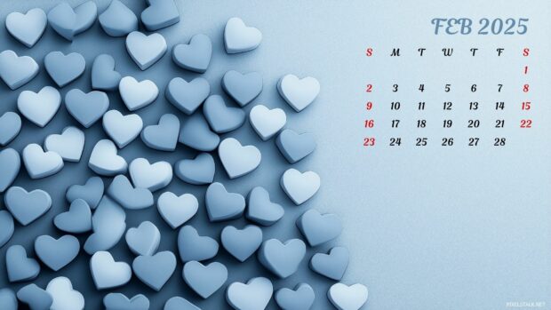 Free Download February 2025 Calendar Backgrounds HD for Windows.