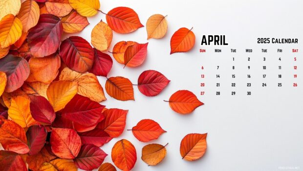 Free download April 2025 Calendar HD Wallpaper 5.