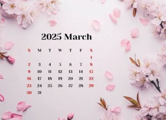 Free download March 2025 Calendar Wallpaper HD 2.