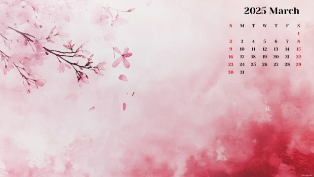 Free download March 2025 Calendar Wallpaper HD 6.