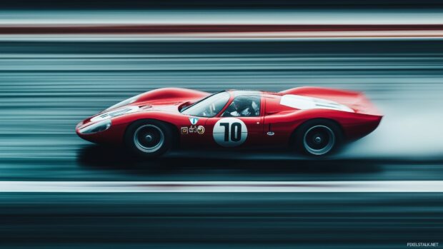 Free download vintage Le Mans Race car wallpaper HD.