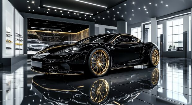 Futuristic black electric Best Car Wallpaper.