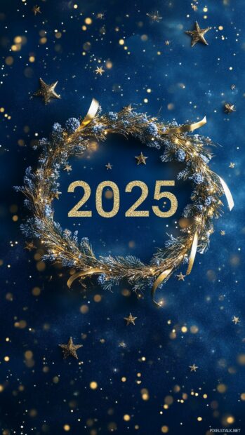 Happy New Year wallpaper 2025.