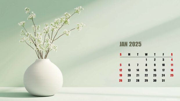 January 2025 Calendar Backgrounds Free Download.