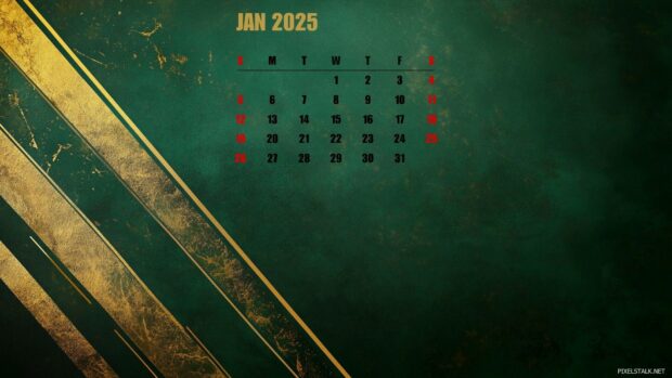 January 2025 Calendar Backgrounds HD.