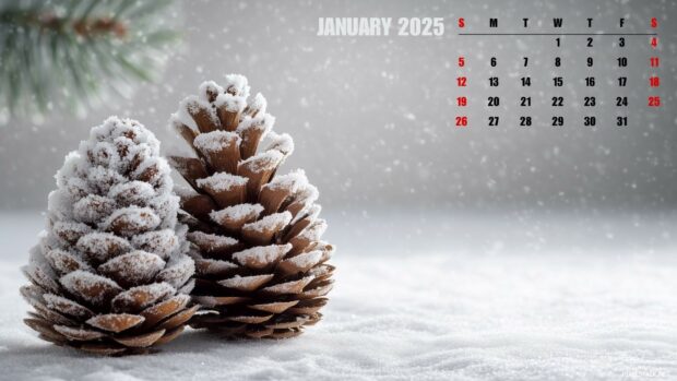 January 2025 Calendar Backgrounds for Desktop.