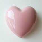 Large soft pink heart centered on a white background.