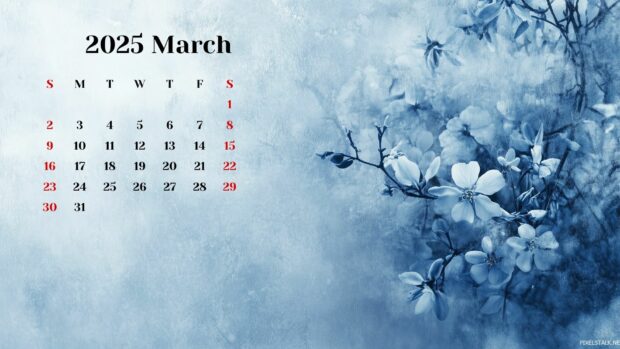 March 2025 Calendar Background 6.